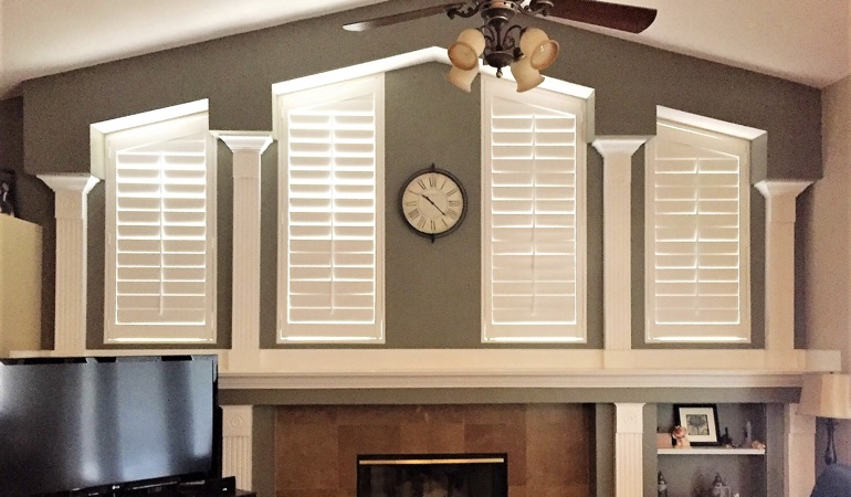 Polywood Shutters in Family Room in St. George